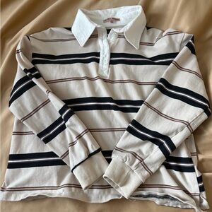 Small Tan long sleeve Rugby Shirt